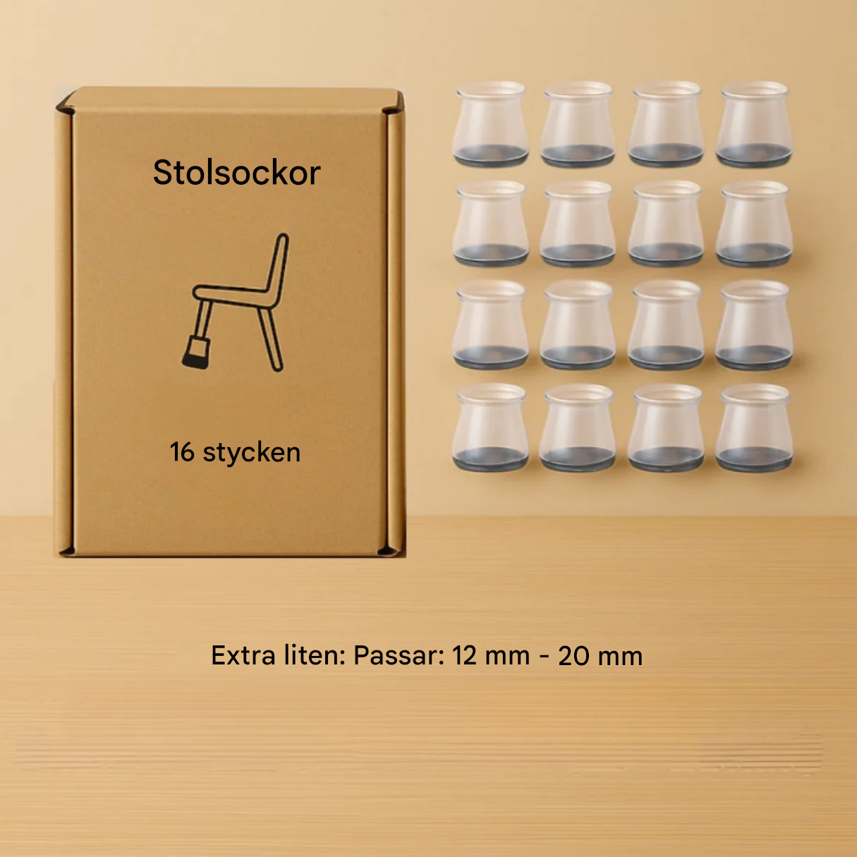 StolSokker™ - Den bästa ljuddämpande skydden för ditt golv!