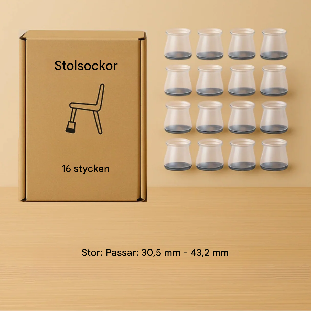 StolSokker™ - Den bästa ljuddämpande skydden för ditt golv!